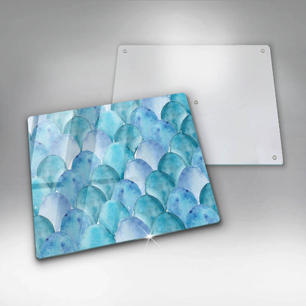 Glass worktop saver Watercolor scales