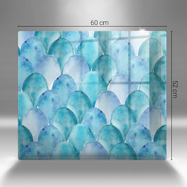 Glass worktop saver Watercolor scales