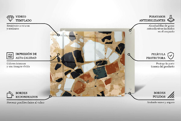 Work surface savers Decorative stones