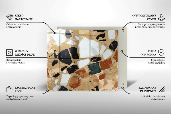 Work surface savers Decorative stones