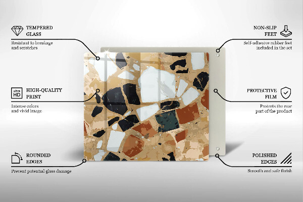 Work surface savers Decorative stones