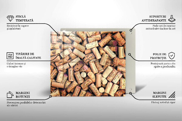 Work surface savers Wine corks pattern