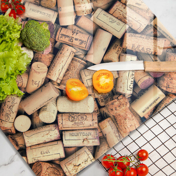 Work surface savers Wine corks pattern