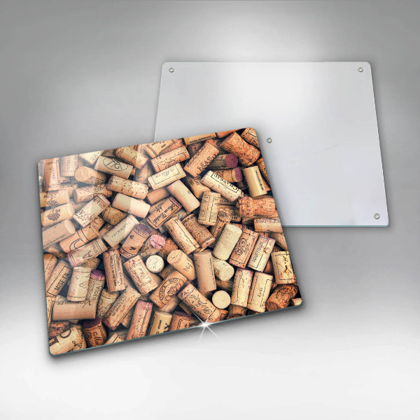 Work surface savers Wine corks pattern