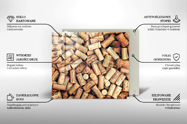 Work surface savers Wine corks pattern