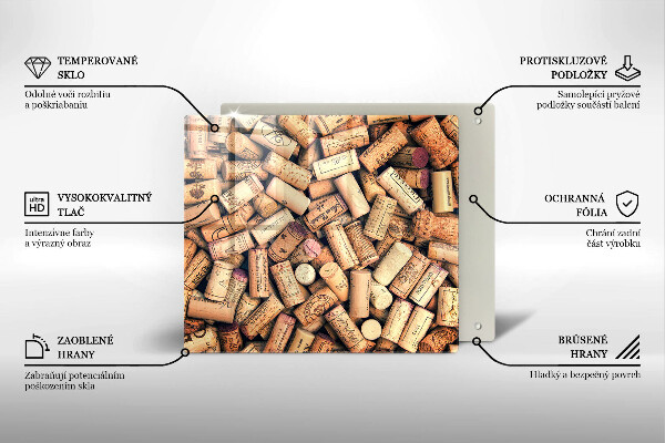 Work surface savers Wine corks pattern