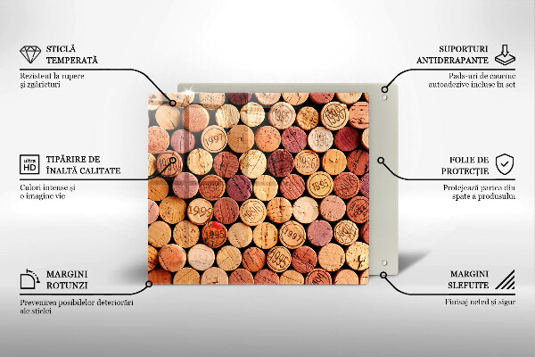Work surface savers Wine corks pattern
