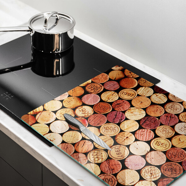 Work surface savers Wine corks pattern