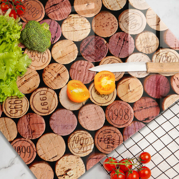 Work surface savers Wine corks pattern