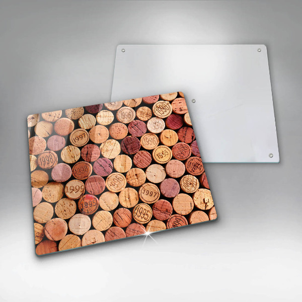 Work surface savers Wine corks pattern