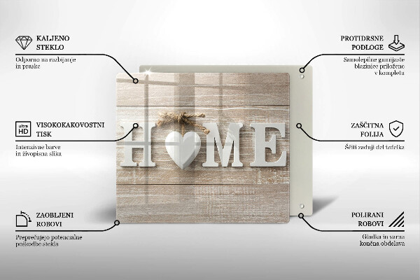 Work surface savers Boards and the inscription Home