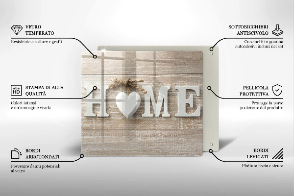 Work surface savers Boards and the inscription Home