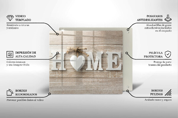 Work surface savers Boards and the inscription Home