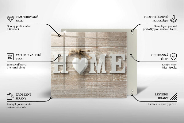 Work surface savers Boards and the inscription Home