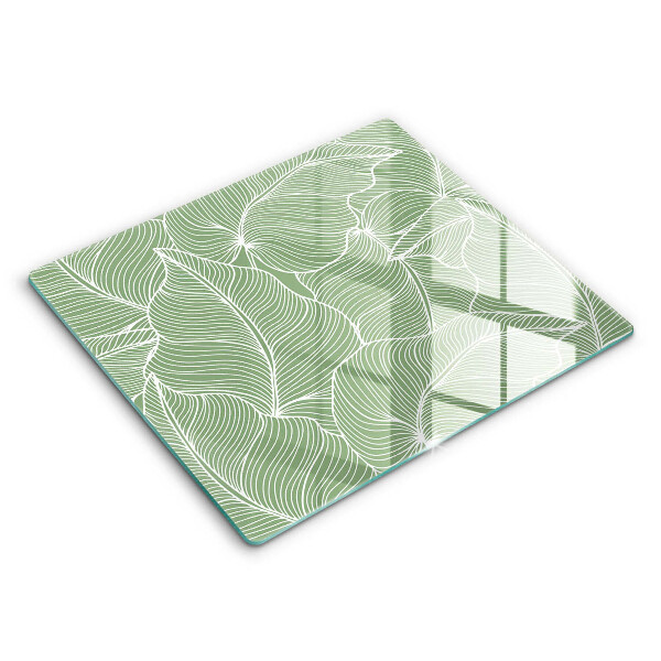 Glass worktop saver Linear leaves