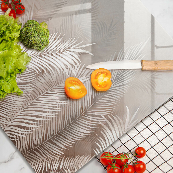 Glass worktop saver Boho leaf vegetation