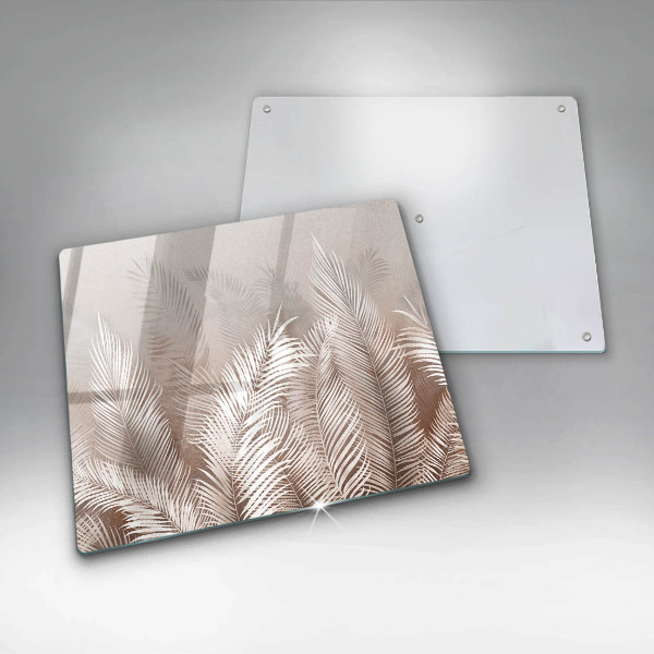 Glass worktop saver Boho leaf vegetation