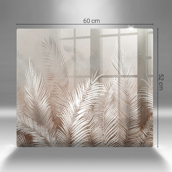 Glass worktop saver Boho leaf vegetation