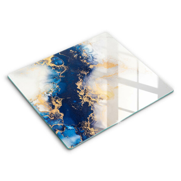 Glass worktop saver Abstraction with blue