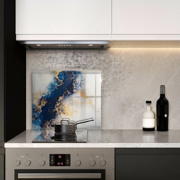 Glass worktop saver Abstraction with blue