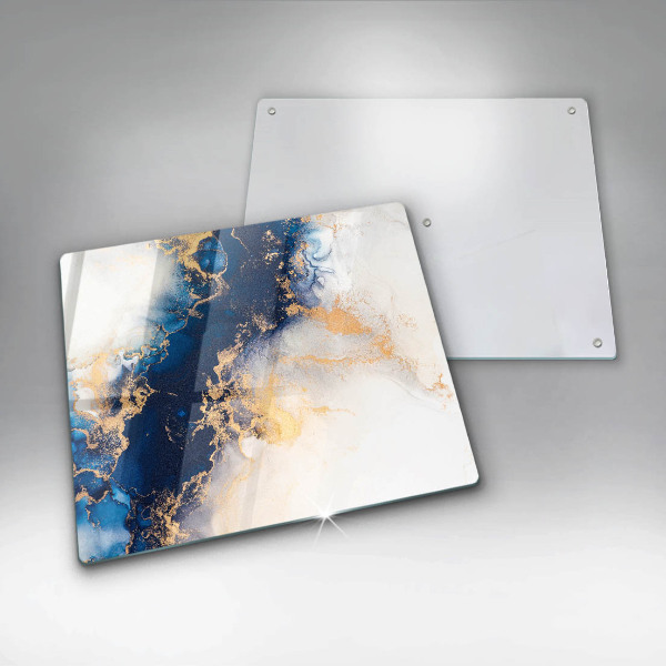 Glass worktop saver Abstraction with blue