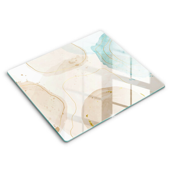 Glass worktop saver Bright boho shapes