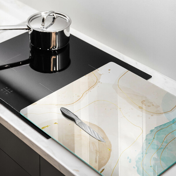 Glass worktop saver Bright boho shapes