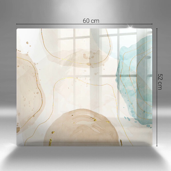 Glass worktop saver Bright boho shapes