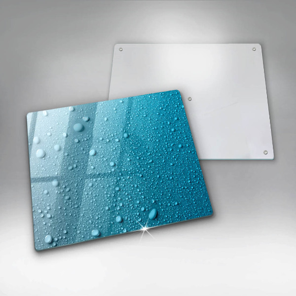 Glass worktop saver Drops of water
