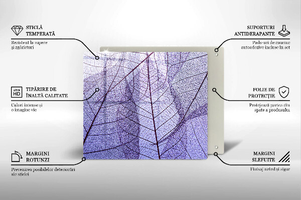 Work surface savers Leaves with veins