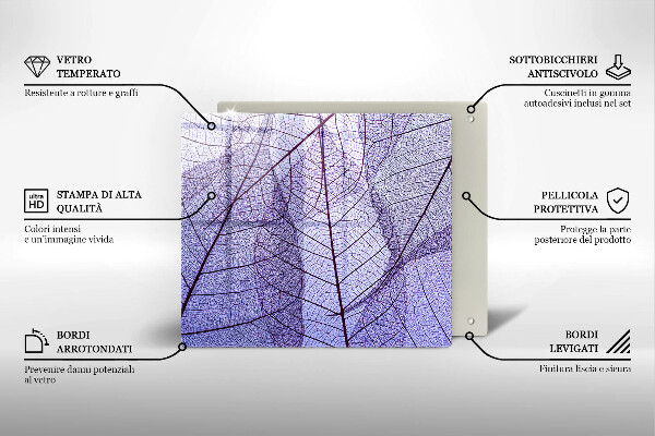 Work surface savers Leaves with veins