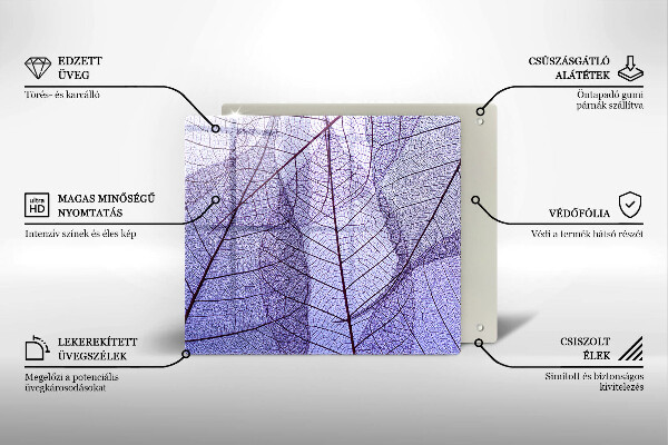 Work surface savers Leaves with veins