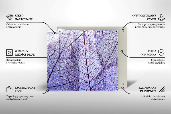 Work surface savers Leaves with veins