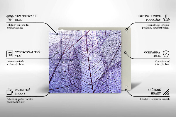 Work surface savers Leaves with veins