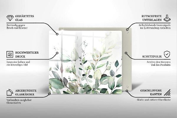 Work surface savers Watercolor plants