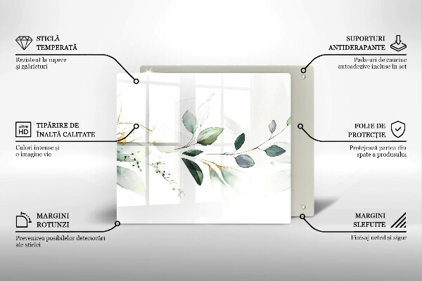 Work surface savers Watercolor leaves