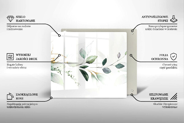 Work surface savers Watercolor leaves