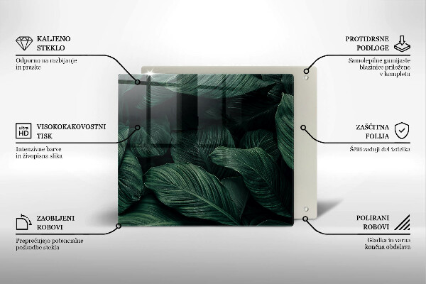 Work surface savers Dark leaves