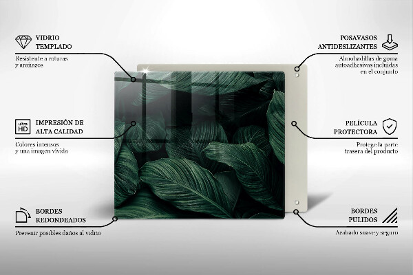 Work surface savers Dark leaves