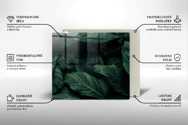 Work surface savers Dark leaves