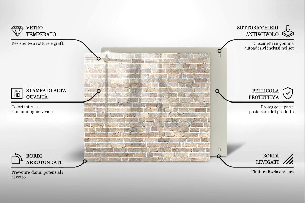 Work surface savers Wall bright bricks