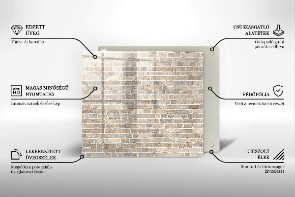 Work surface savers Wall bright bricks