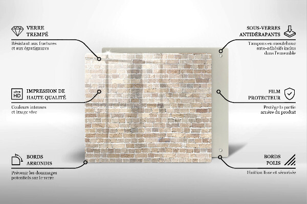 Work surface savers Wall bright bricks