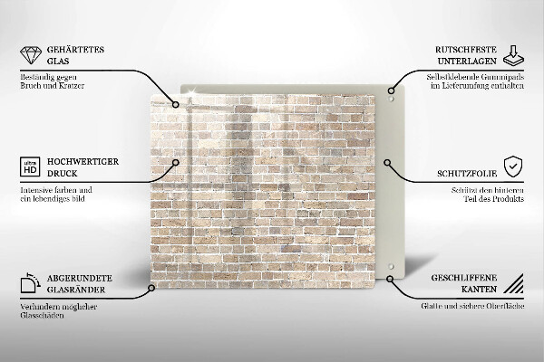 Work surface savers Wall bright bricks