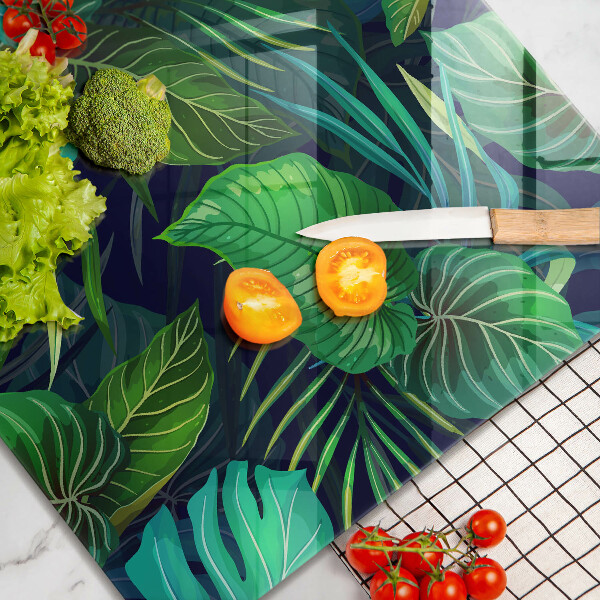 Work surface savers Illustration of the jungle leaves