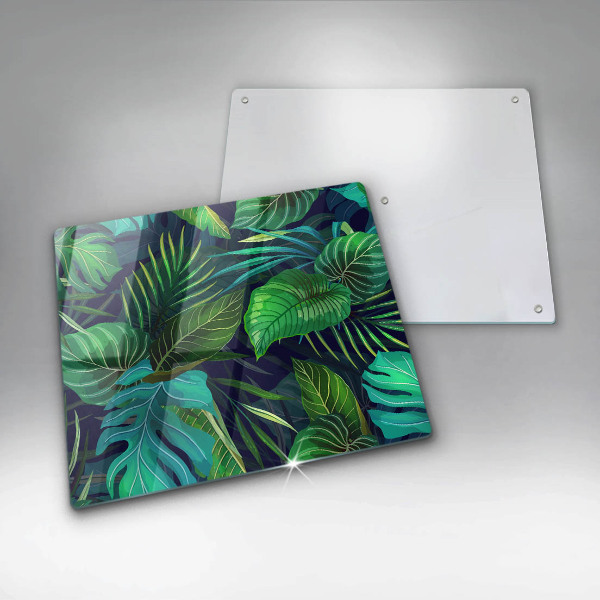 Work surface savers Illustration of the jungle leaves