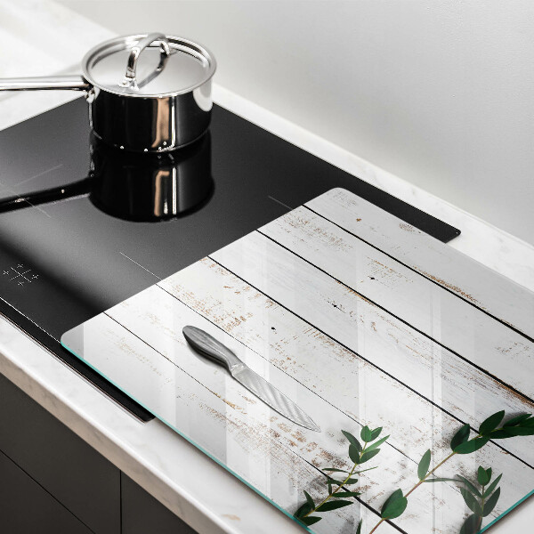 Work surface savers Old boards and leaves