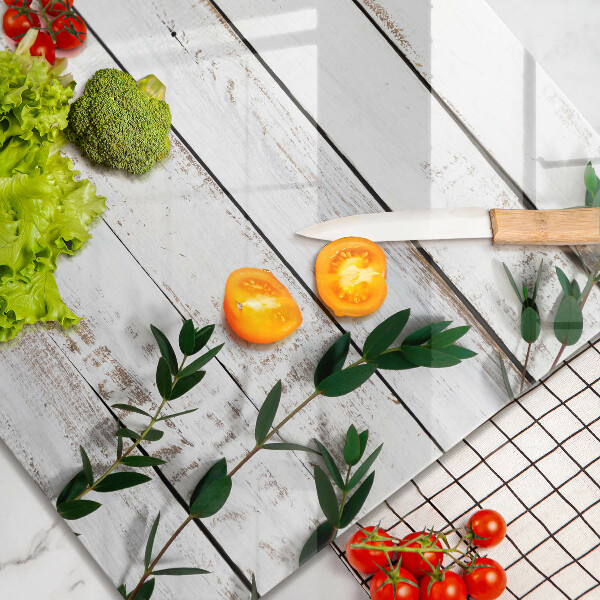Work surface savers Old boards and leaves