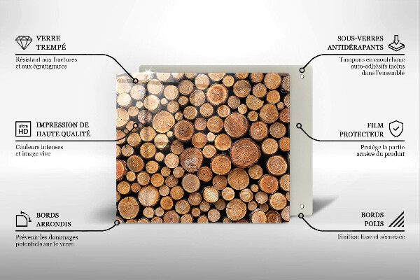 Work surface savers Tree trunks