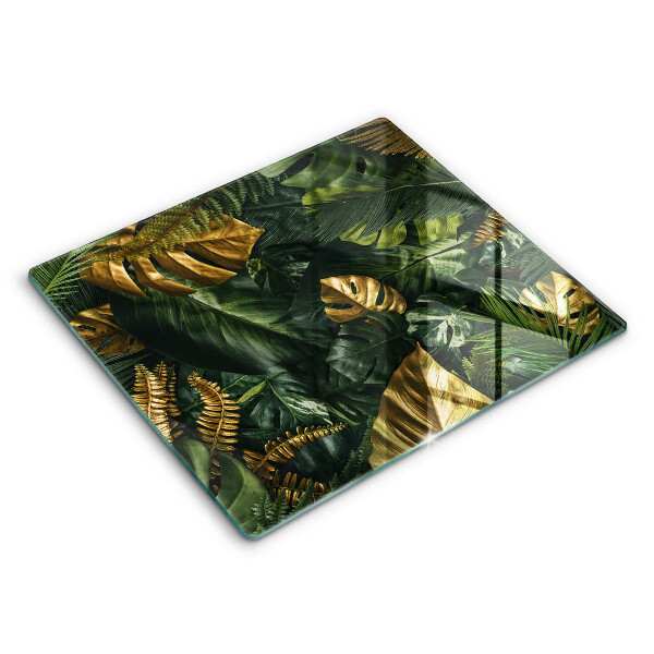 Work surface savers Monstera golden leaves